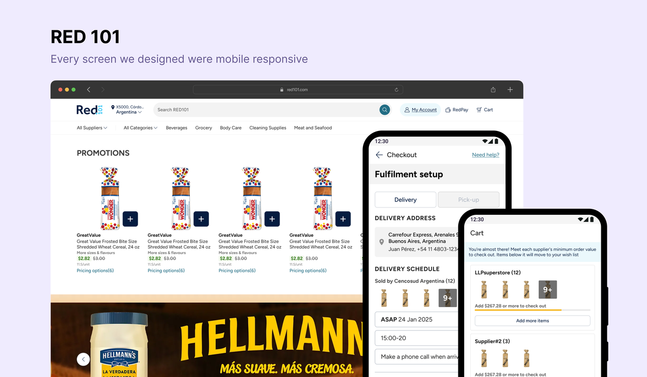 Red101 · responsive across devices
